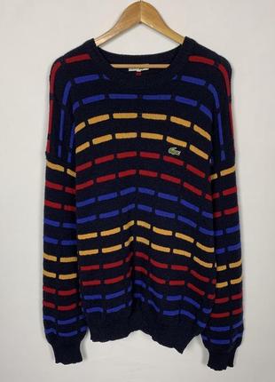 Винтажный свитер lacoste vintage made in start