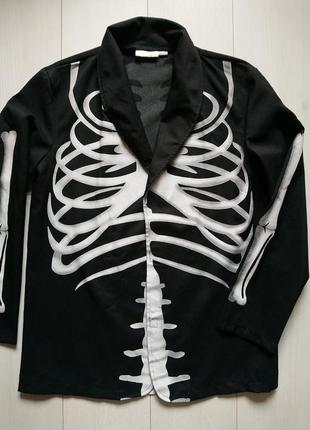Пиджак скелет на хеллоуин halloween