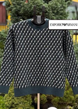 Emporio armani оригинальный натуральный свитер кофта 100% lana...