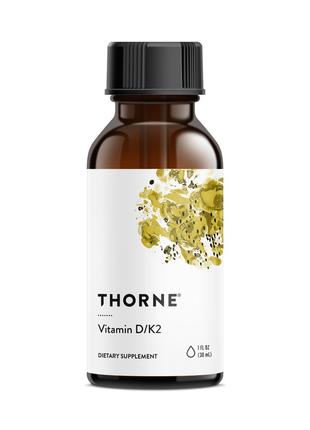 Витамины и минералы Thorne Vitamin D/K2, 30 мл