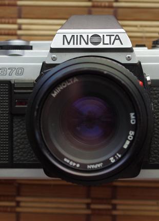 Фотокамера MINOLTA X-370 + Minolta MD 50 mm 1:2