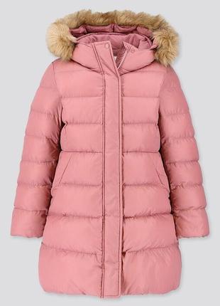 Пальто uniqlo girls warm padded coat (размер 11-12 лет) для де...