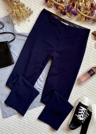 Классические прямые брюки тёмно-синего цвета, класичні прямі б...