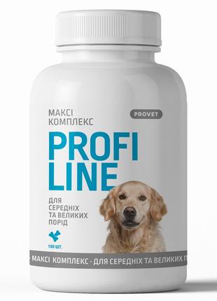 Вітаміни для собак Provet Profiline Максі Комплекс для середні...
