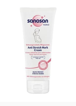 Крем від розтяжок sanosan mama anti-stretch mark cream для ваг...