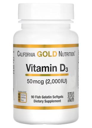 Витамины и минералы California Gold Nutrition Vitamin D3 50 mc...