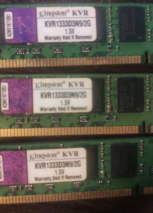 DDR3 1333Mhz 2Gb Kingstone KVR1333D3N9/2G