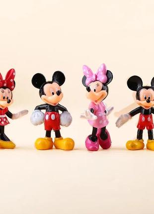 Мини фигурки Disney Микки и Минни 4шт