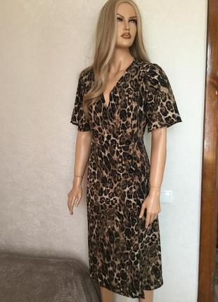 Сукня міді у леопардовий принт primark розмір 14