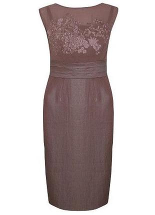 Красива сукня сливового кольору з вишивкою alexon розмір 16