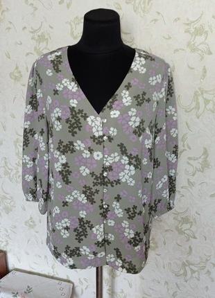 Блуза uk10 цветочный принт