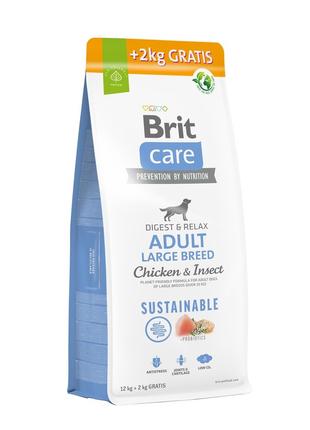 Сухий корм для собак великих порід Brit Care Sustainable з кур...