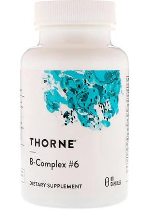Витамин Thorne Research В-Комплекс №6, B-Complex 6, 60 капсул ...