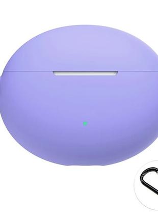 Чехол Huawei Freebuds 4i / 5i фиолетовый силиконовый сиреневый