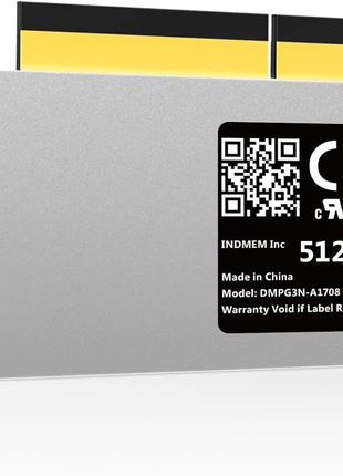 INDMEM NVMe PCle SSD, 512 ГБ, флэш-накопитель 3D TLC с инструм...