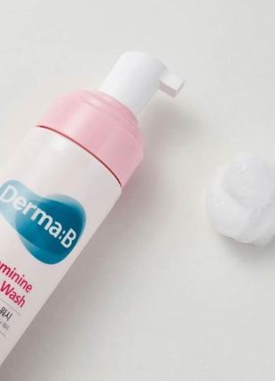 Слабокислотная пенка для женской гигиены derma-b mild feminine...