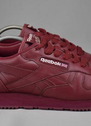 Reebok classic leather кросівки шкіряні бордові. оригінал. 40-...