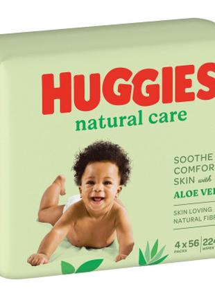 Детские влажные салфетки Huggies Natural Care 56 х 4 шт (50290...