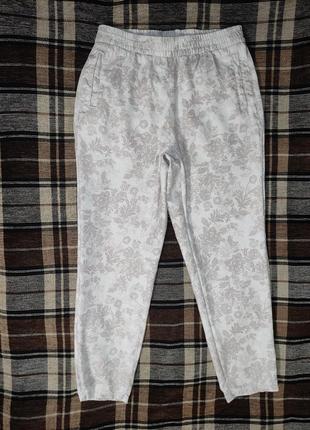 Классные льняные брюки, льняные штаны пот-37-45 см