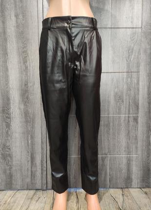 Кожаные брюки эко-кожа пот-38-42 см