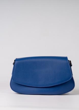 Женская сумка синяя сумка через плечо синий клатч через плечо