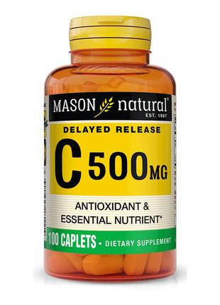 Витамины и минералы Mason Natural Vitamin C 500 mg Delayed Rel...