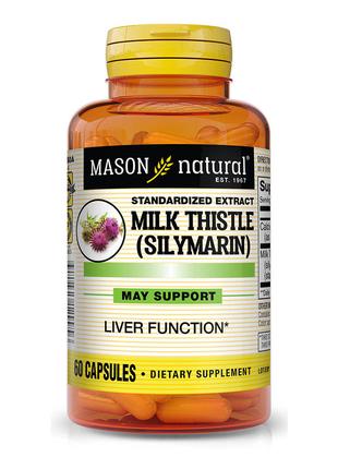 Натуральная добавка Mason Natural Milk Thistle (Silymarin), 60...