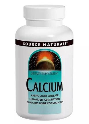Вітаміни та мінерали Source Naturals Calcium, 100 таблеток