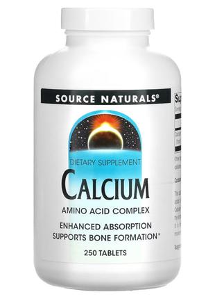 Витамины и минералы Source Naturals Calcium, 250 таблеток
