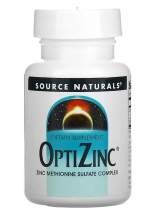 Витамины и минералы Source Naturals OptiZinc, 60 таблеток