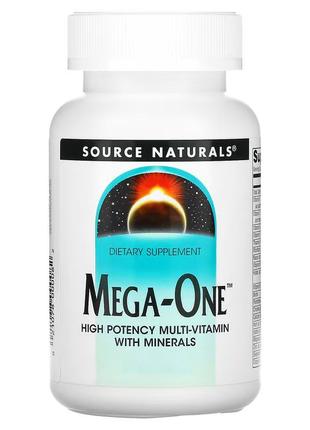 Вітаміни та мінерали Source Naturals Mega-One, 30 таблеток