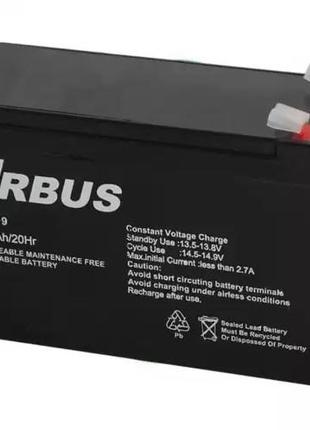 Аккумулятор свинцово-кислотный 9Ah (Ач) ORBUS ORB1290 AGM 12V
