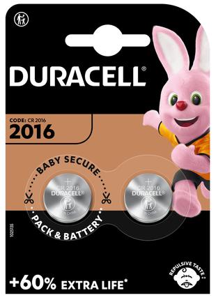 Батарейка DURACELL 2016 DSN 2 шт. (CR2016, DL2016)