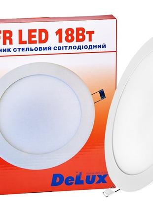 LED светильник DELUX CFR LED 18 4100К 18 Вт 220В встроенный кр...