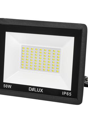 Прожектор LED DELUX FMI 11 LED 50Вт 6500K IP65 черн.