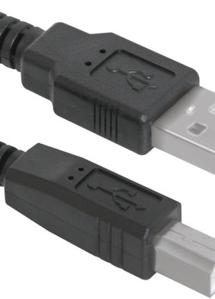 Кабель Defender USB04-17 USB2.0 AM-BM, 5м, пакет (83765)