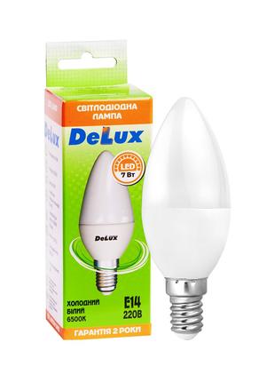 Лампа светодиодная DELUX BL37B 7Вт 6500K 220В E14