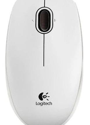 Мышь Logitech Optical Mouse B100 White