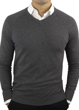 Темно-серый мужской пуловер premium