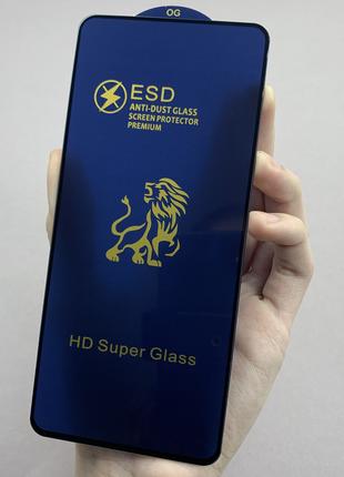 Защитное стекло ESD anti dust glass HD Realme 8 black