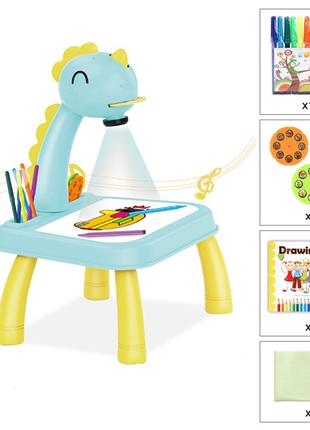 Детский стол проектор для рисования с подсветкой и музыкой, Го...