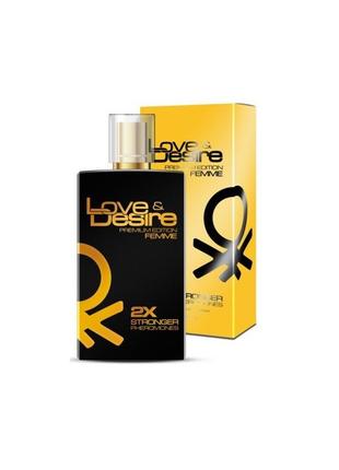 Духи с феромонами Love Desire GOLD для женщин 100 мл 18+