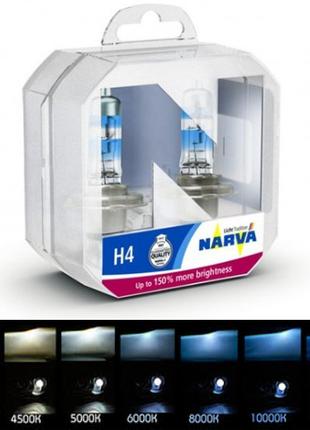 Лампочки в фару авто H4 12V NARVA RP +150 60/55 (пара)