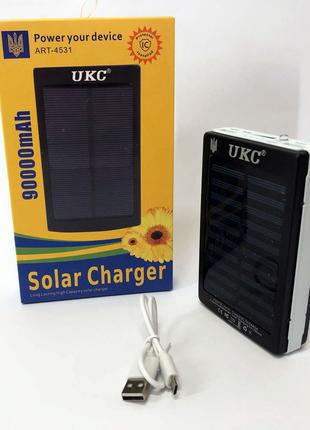 УМБ Power Bank Solar 90000 mAh мобільне зарядне з сонячною панелю