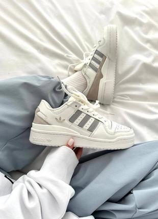 Adidas forum “white / silver“