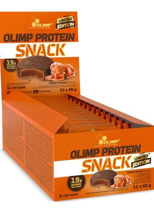 Батончик Olimp Protein Snack, 12*60 грамм Соленая карамель