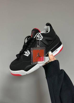 Nike air jordan retro 4 « bred » fur