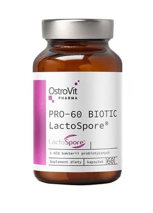 Пробіотики і пребіотики OstroVit Pharma PRO-60 BIOTIC LactoSpo...