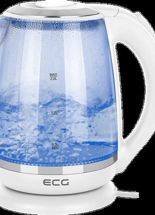 Чайник электрический 2л ECG RK 2020 White Glass