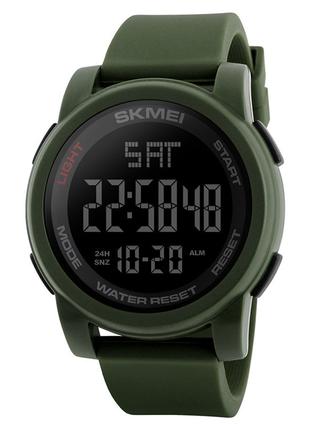 Мужские спортивные наручные часы Skmei 1257 Зеленый
